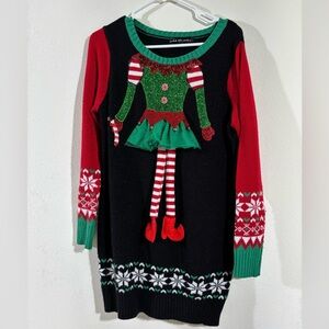 Women’s Christmas long sleeve sweater dress